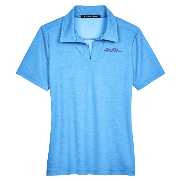 Saint Clair - Women's CrownLux Performance® Address Melange Polo Thumbnail